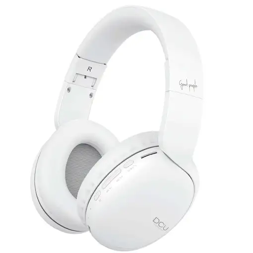 Auriculares Bluetooth 5.0 multifunción blancos con radio y micrófono