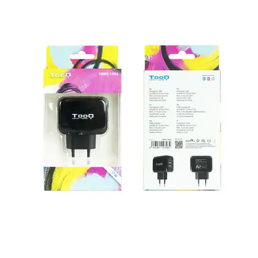 TooQ TQWC-1S02 cargador de dispositivo móvil GPS, MP3, MP4, Teléfono móvil, Consol