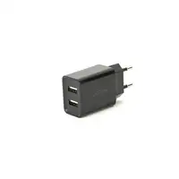 Gembird EG-U2C2A-03-BK cargador de dispositivo móvil Teléfono móvil, Smartphone, T
