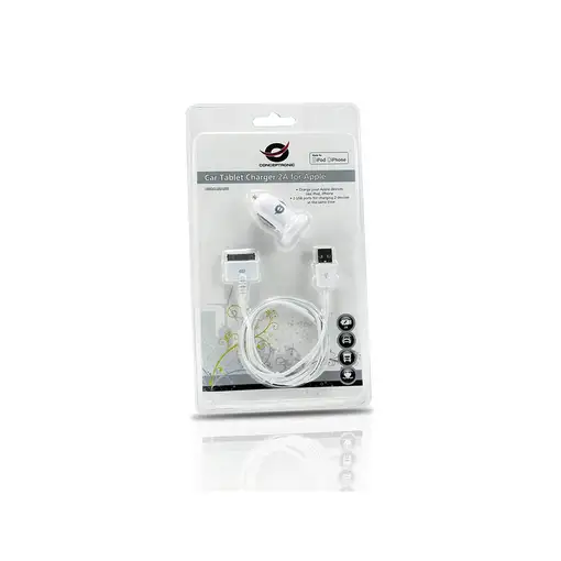 Conceptronic CUSBCAR2ASET cargador de dispositivo móvil MP3, MP4, Smartphone, Tabl