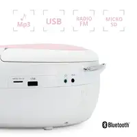 Radio CD Eden Bluetooth, puerto USB MP3, lector tarjeta Micro SD Metronic 477185
