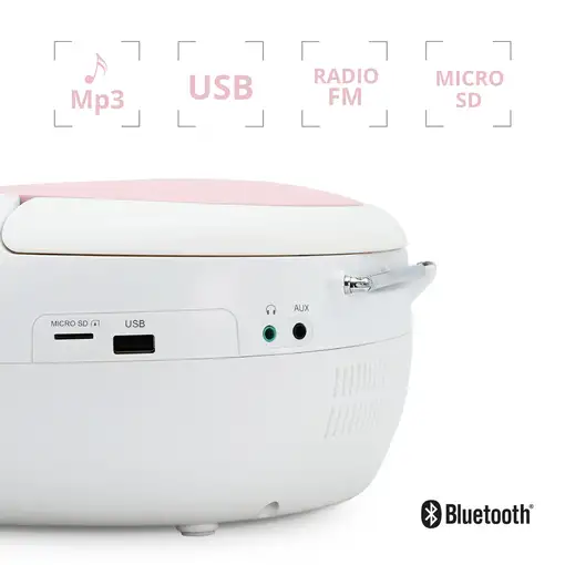 Radio CD Eden Bluetooth, puerto USB MP3, lector tarjeta Micro SD Metronic 477185