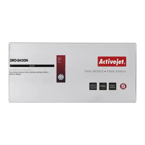 Activejet Tambor DRO-B430N (repuesto OKI 43979002; Supreme; 25000 páginas, negro)