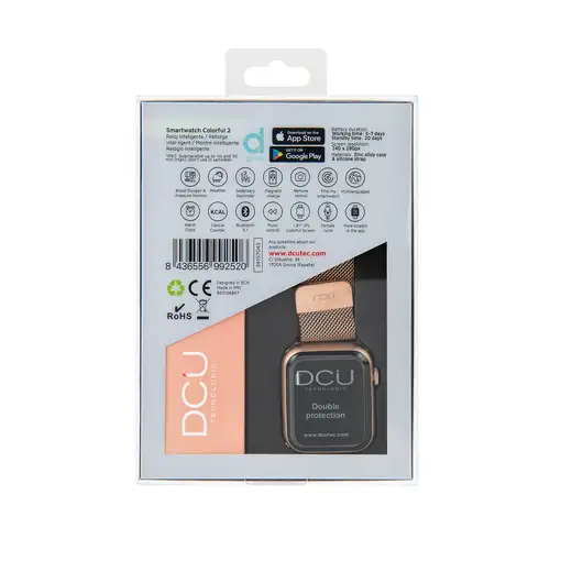 Smartwatch Colorful 2 con llamadas Bluetooth metal dorado