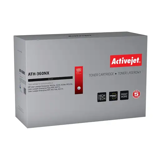 Activejet ATH-360NX (repuesto HP 508X CF360X; Supreme; 12500 páginas; negro)