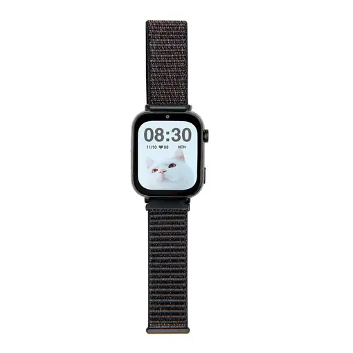 Smartwatch KIDS PRO GPS & videollamadas negro/correa tela negra