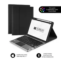 Funda Con Teclado Retroiluminado Keytab Pro Touchpad Ipad Pro 11\ 21/20 Negro