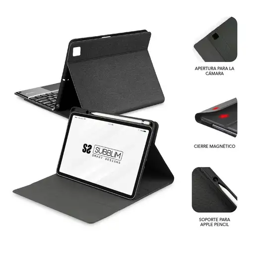 Funda Con Teclado Retroiluminado Keytab Pro Touchpad Ipad Pro 11\ 21/20 Negro
