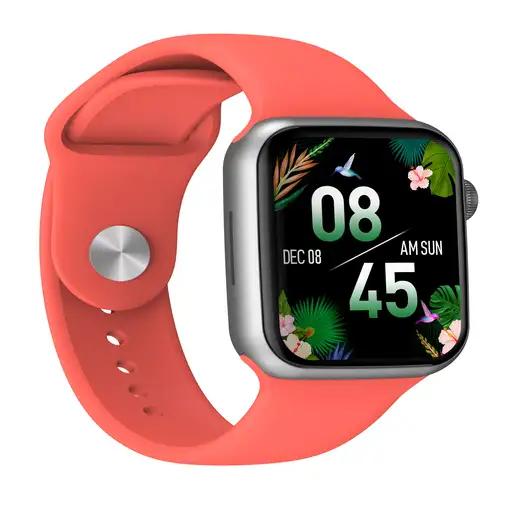 Smartwatch Colorful 2 con llamadas Bluetooth blanco y rojo