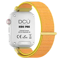 Smartwatch KIDS PRO GPS & videollamadas negro/correa tela naranja