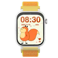 Smartwatch KIDS PRO GPS & videollamadas negro/correa tela naranja