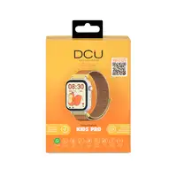 Smartwatch KIDS PRO GPS & videollamadas negro/correa tela naranja