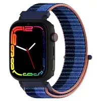 Smartwatch KIDS PRO GPS & videollamadas negro/correa tela negra y azul
