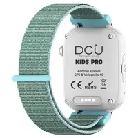 Smartwatch KIDS PRO GPS & videollamadas negro/correa tela verde
