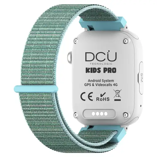 Smartwatch KIDS PRO GPS & videollamadas negro/correa tela verde