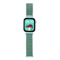 Smartwatch KIDS PRO GPS & videollamadas negro/correa tela verde