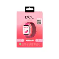Smartwatch KIDS PRO GPS & videollamadas negro/correa tela rosa
