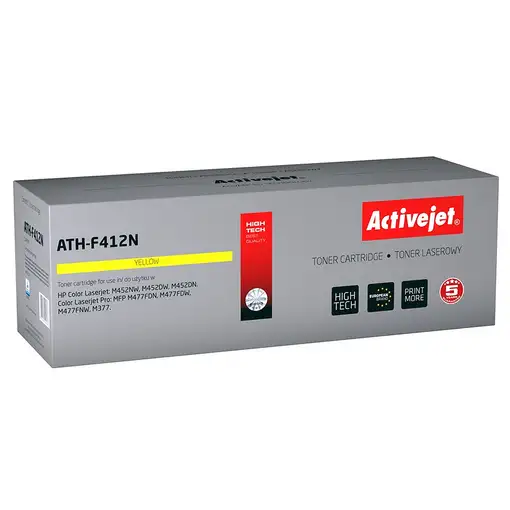 Activejet ATH-F412N (repuesto HP 410A CF412A; Supreme; 2.300 páginas; amarillo)
