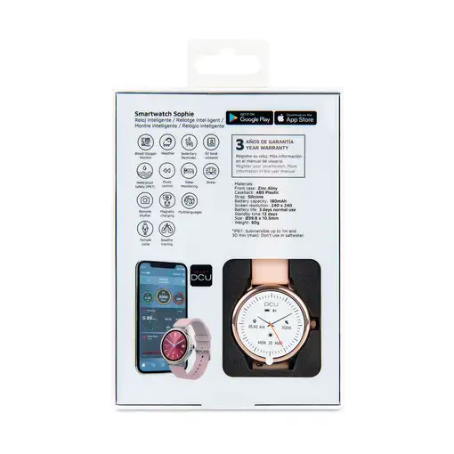 Smartwatch SOPHIE oro rosa silicona
