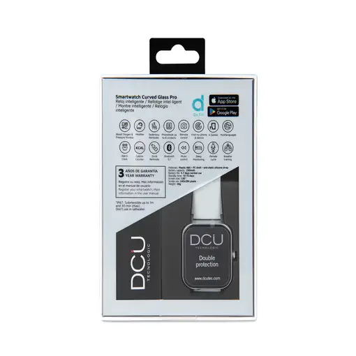 Smartwatch DCU Advance Tecnologic CURVED GLASS PRO  (1,83'') 240x284 Pixeles negro