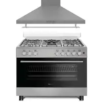 SOLTHERMIC® PACK COCINA F9L50E5I INOX PANORAMICA HORNO ELECTRICO + CAMPANA 90 INOX