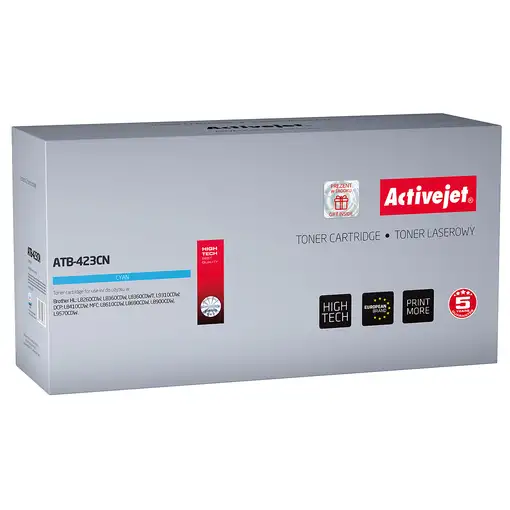 Activejet Cartucho de tóner ATB-423CN (repuesto Brother TN-423C; Supreme; 4000 pág
