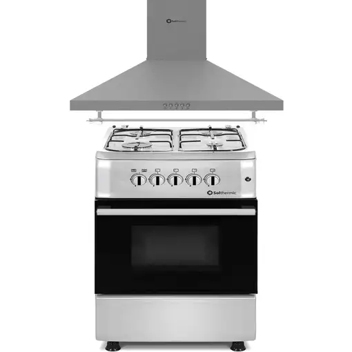 SOLTHERMIC® PACK INOX COCINA GAS F5S40G2I + CAMPANA H60P INOX