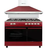 SOLTHERMIC® PACK COCINA GAS ROJA PORTABOMBONA F9LT50G2 + CAMPANA 90 ROJA