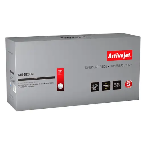Activejet Cartucho de tóner ATB-326BN (repuesto Brother TN-326BK; Supreme; 4000 pá