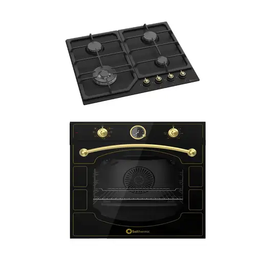SOLTHERMIC® PACK NEGRO RÚSTICO ENCIMERA 60 + HORNO