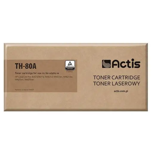 Actis Cartucho de tóner TH-80A (repuesto HP 80A CF280A; estándar; 2700 páginas; ne