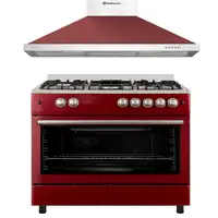 SOLTHERMIC® PACK COCINA F9L50G2R HORNO PANORAMICO + CAMPANA ROJA 90