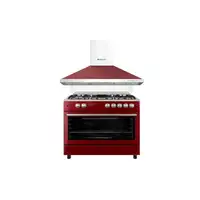 SOLTHERMIC® PACK COCINA F9L50G2R HORNO PANORAMICO + CAMPANA ROJA 90