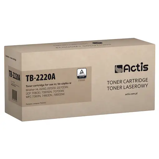 Actis Cartucho de tóner TB-2220A (reemplazo de Brother TN-2220; estándar; 2600 pág