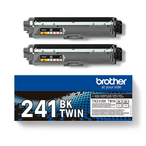 Brother TN-241BKTWIN cartucho de tóner 2 pieza(s) Original Negro