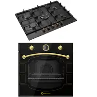 SOLTHERMIC® PACK HORNO NEGRO RÚSTICO + PLACA DE GAS