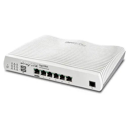DrayTek Vigor 2866: Gfast Modem-Firewall router Gigabit Ethernet Gris