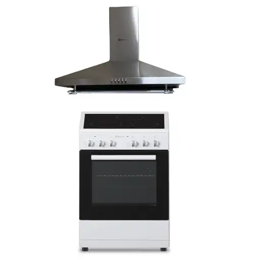 SOLTHERMIC® PACK COCINA VTC BLANCA 50X50 + CAMPANA H60P INOX