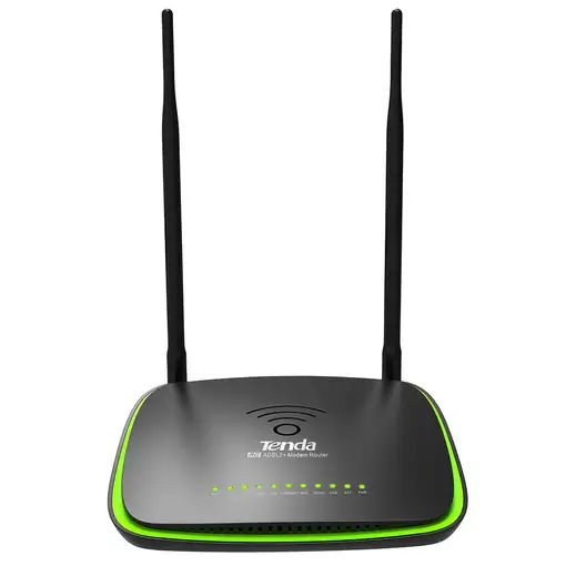 Tenda D1201 router inalámbrico Gigabit Ethernet Doble banda (2,4 GHz / 5 GHz) Negr
