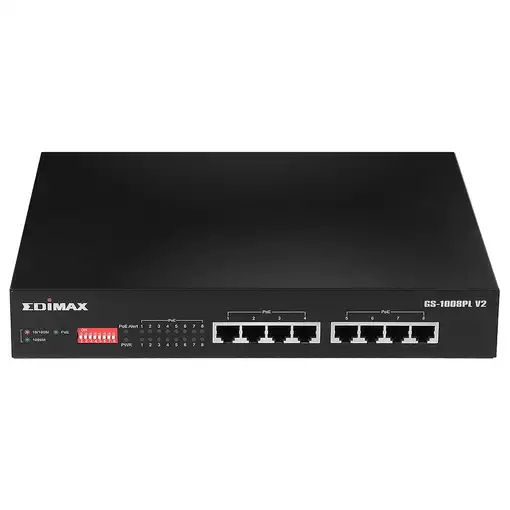Edimax GS-1008PL V2 switch Gestionado L2 Gigabit Ethernet (10/100/1000) Energía so