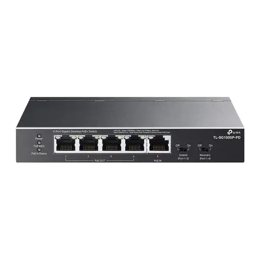 TP-Link TL-SG1005P-PD switch Gigabit Ethernet (10/100/1000) Energía sobre Ethernet