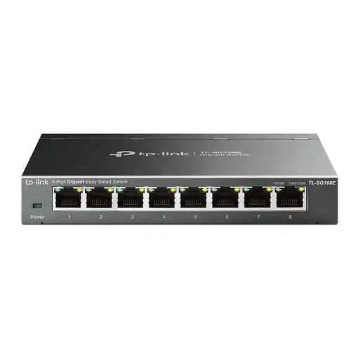 TP-Link TL-SG108E Gestionado L2 Gigabit Ethernet (10/100/1000) Negro