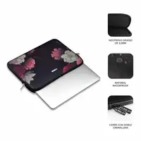 Funda Ordenador Neopreno Trendy Sleeve Neo Flowers 15.6\