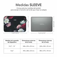 Funda Ordenador Neopreno Trendy Sleeve Neo Flowers 15.6\