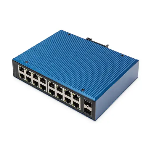 Digitus Conmutador de red Ethernet Gigabit de 16 puertos, industrial, no gestionad Digitus Conmutador de red Ethernet Gigabit de 16 puertos, industrial, no gestionad