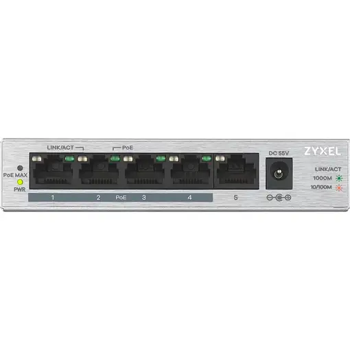 Zyxel GS1005HP No administrado Gigabit Ethernet (10/100/1000) Energía sobre Ethern