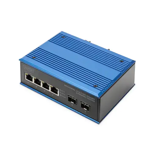 Digitus Conmutador Gigabit Ethernet industrial de 4+2 puertos