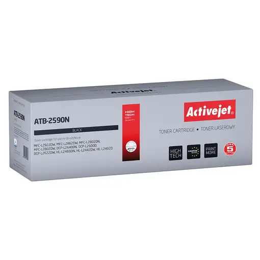 Activejet ATB-2590N Toner para impresoras Brother; Recambio Brother TN2590; Suprem