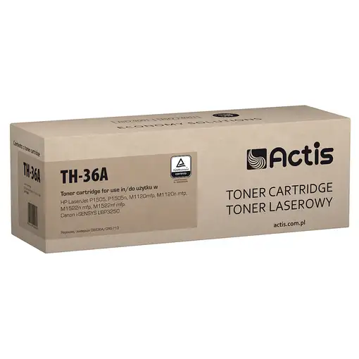 Actis Cartucho de tóner TH-36A (repuesto HP 36A CB436A, Canon CRG-713; estándar; 2