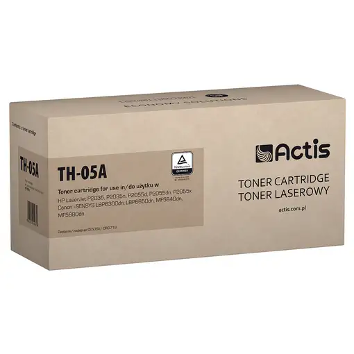 Actis TH-05A (reemplazo HP 05A CE505A, Canon CRG-719; Estándar; 2300 páginas; negr
